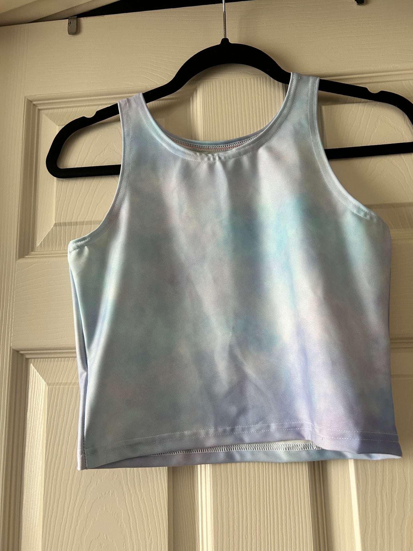 Winter haze athletic crop top