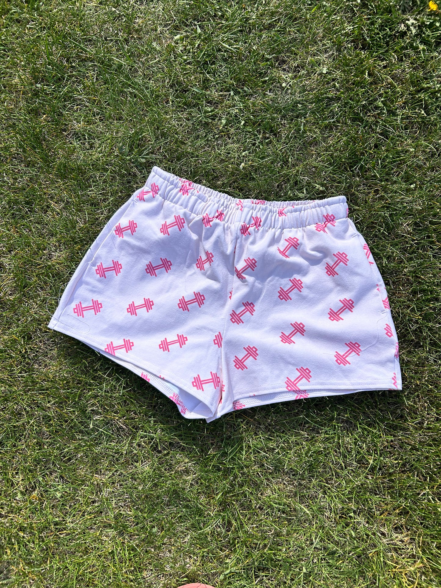 Dumbbell Pink cotton shorts