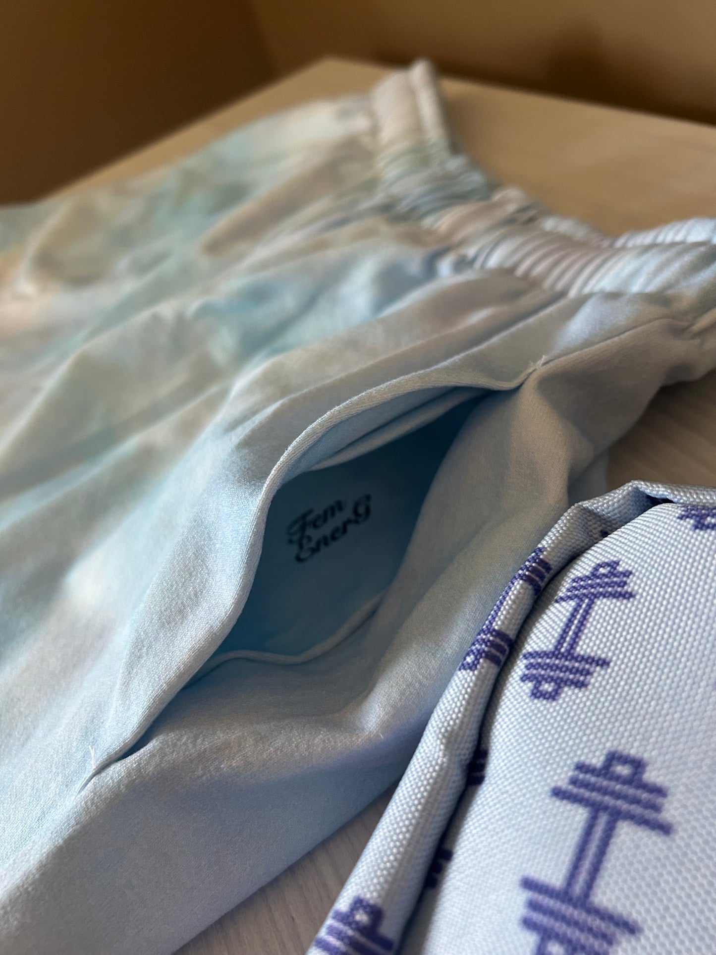 Winter Haze cotton shorts