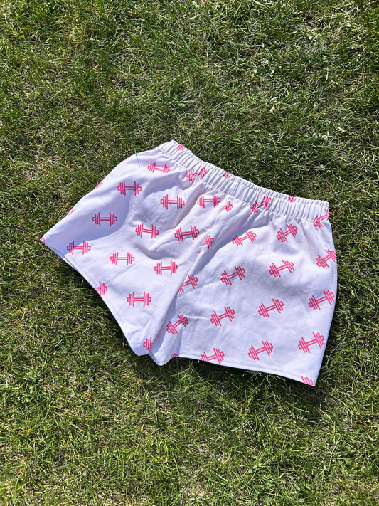 Dumbbell Pink cotton shorts