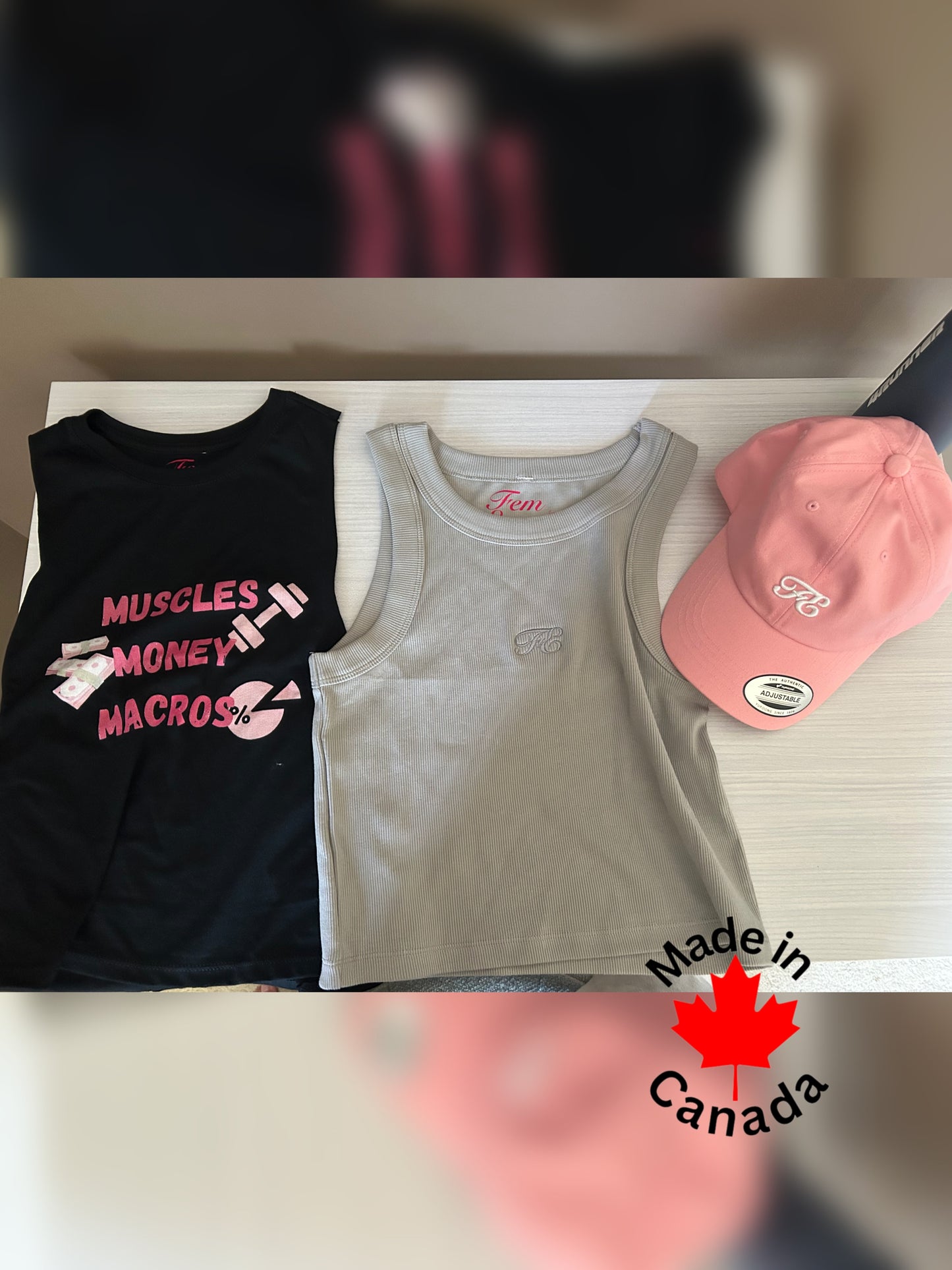 Organic cotton Rib FE Crop Tank 🇨🇦