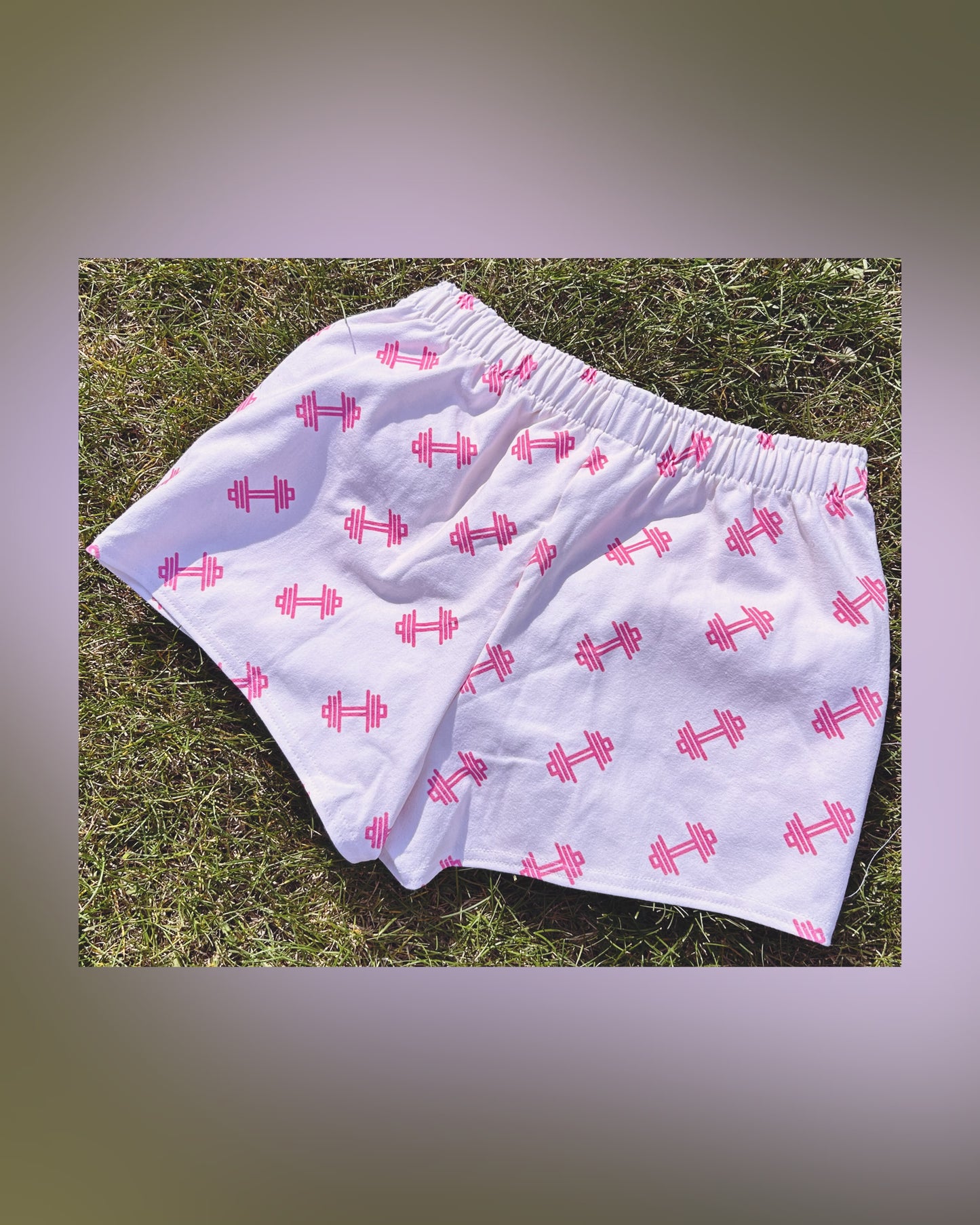 Dumbbell Pink cotton shorts