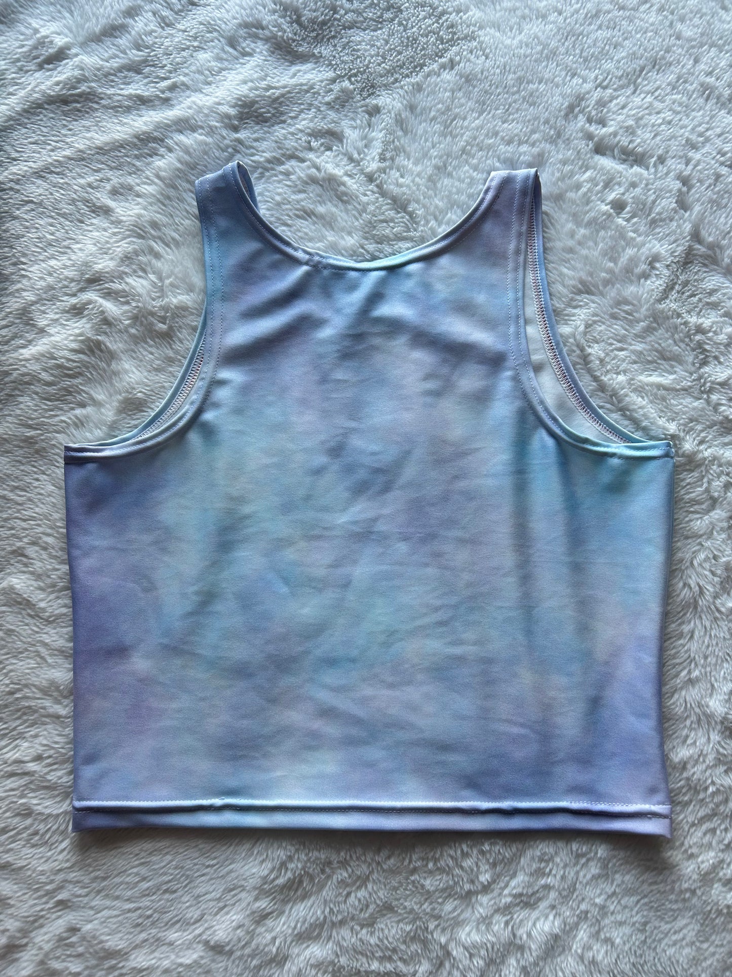 Winter haze athletic crop top