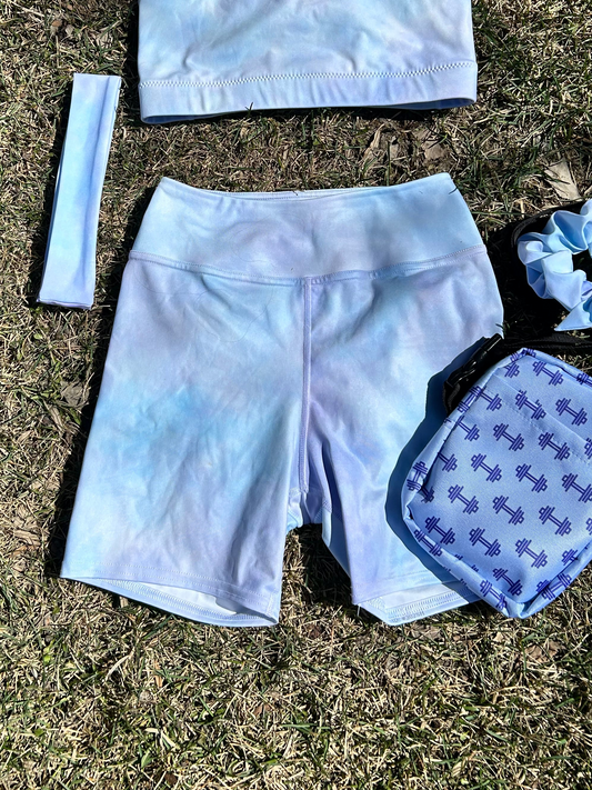 Winter haze Yoga Shorts