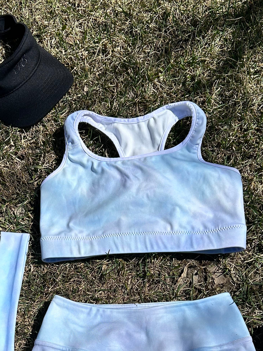 Winter haze Sports bra