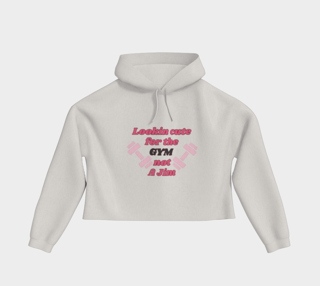 Cute for the gym 2.0 🇨🇦crop hoodie